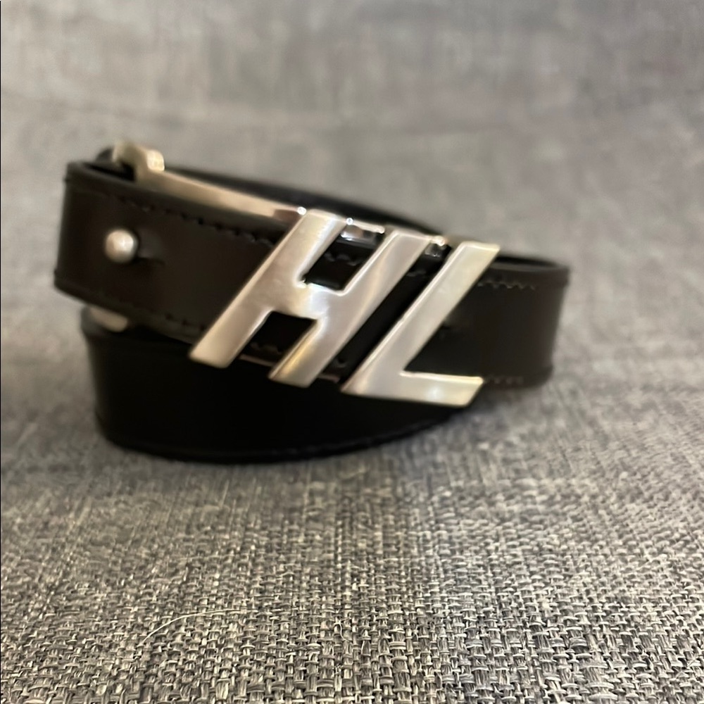 Helmut Lang leather buckle HL Buckle